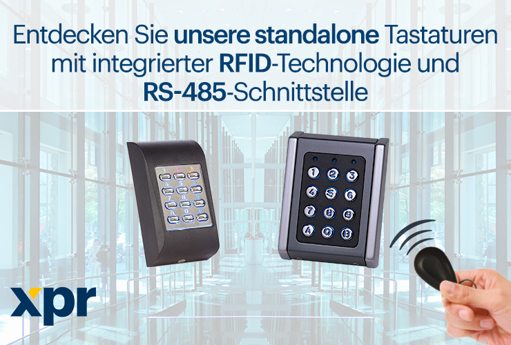 Entdecken sie unsere standalone Tastaturen mit integrierter RFID-Technologie und RS-485 Schnittstelle